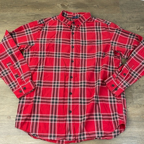 Columbia Other - Columbia Men’s Red Black Long Sleeved Button Down collared Shirt, size Large